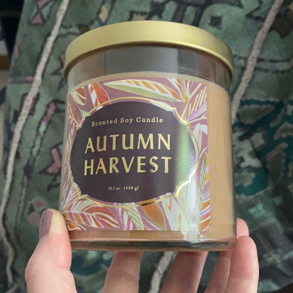 Autumn harvest candle